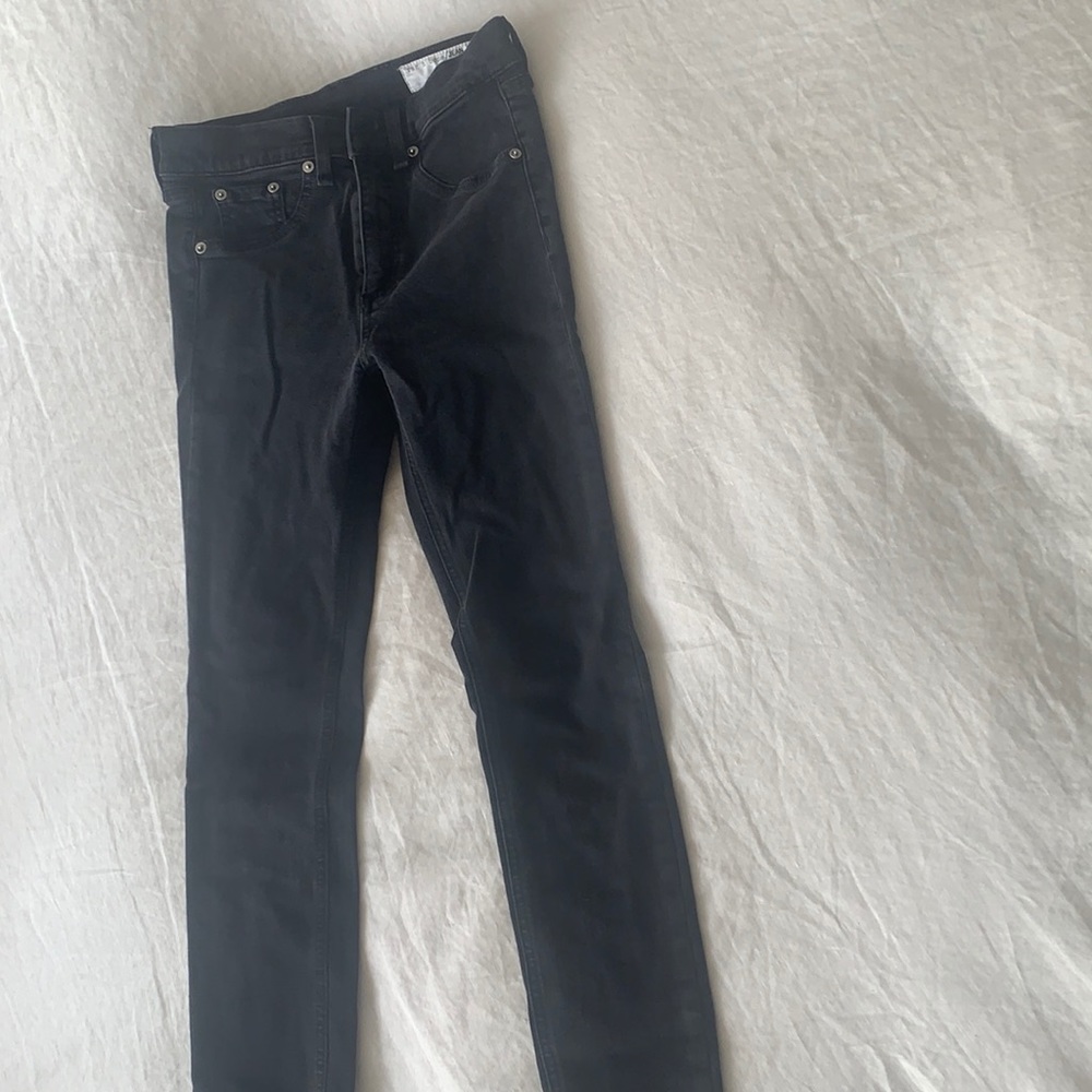 Rag & Bone Black High-Rise Skinny Jeans